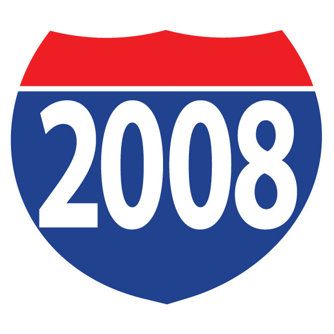 Interstate Shields Year Sticker