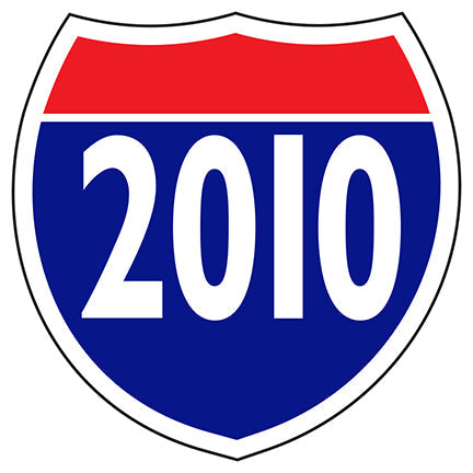 Interstate Shields Year Sticker