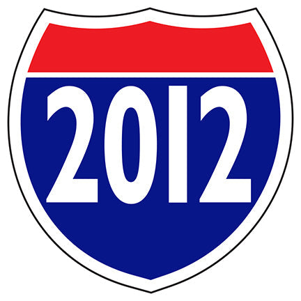 Interstate Shields Year Sticker