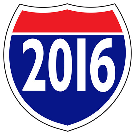 Interstate Shields Year Sticker