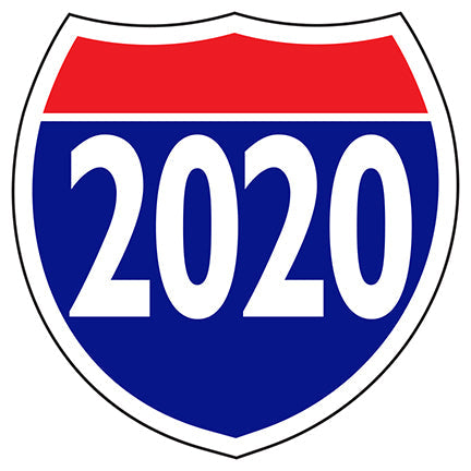 Interstate Shields Year Sticker