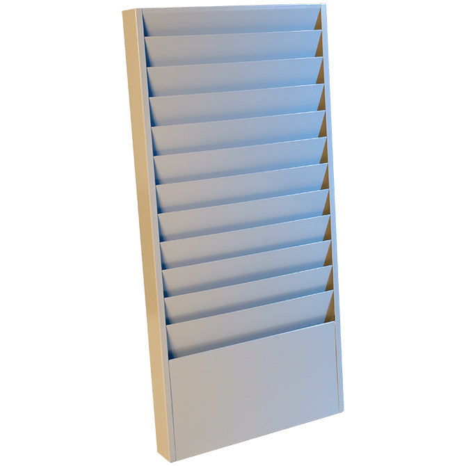 Repair Order Rack - 12 Pocket - Gray Steel