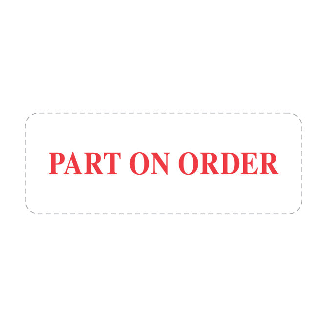 Self Inking Stamp - PART ON ORDER - Red Ink, 3/4" x 2 3/8"