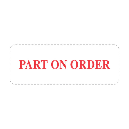 Self Inking Stamp - PART ON ORDER - Red Ink, 3/4" x 2 3/8"