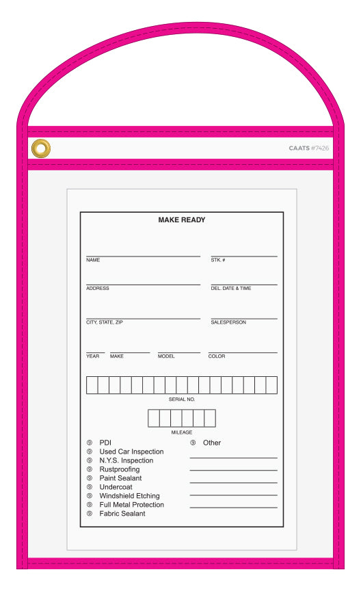Work Ticket Holders (10 pack)