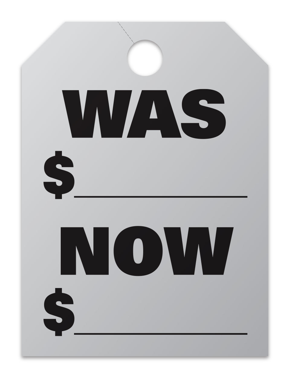 Hang Tags - Was Now