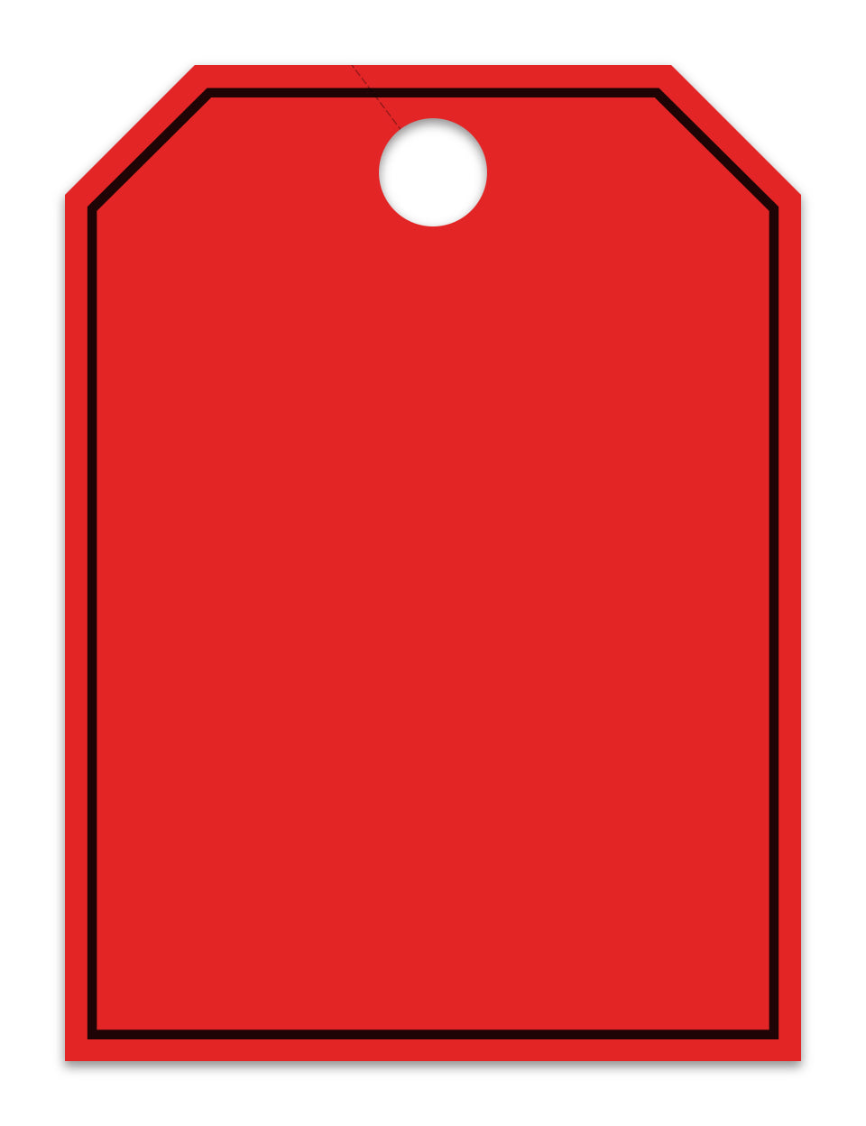 Hang Tags - Blank with Black Frame