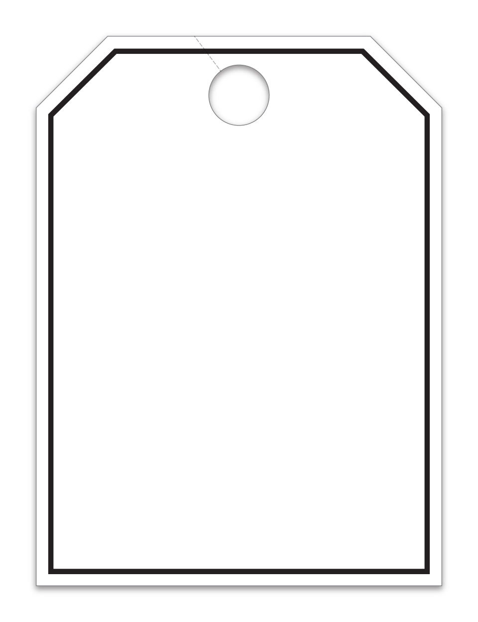Hang Tags - Blank with Black Frame