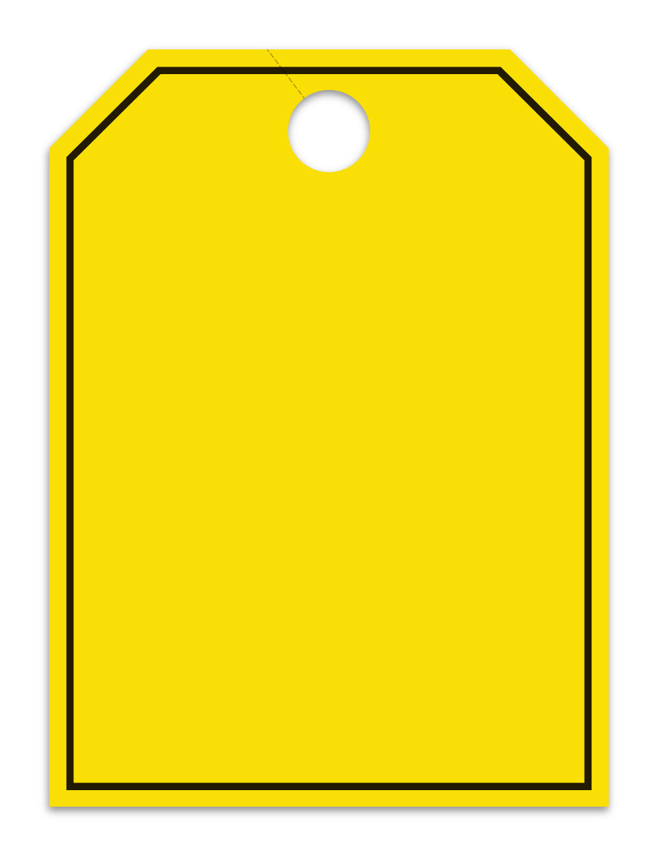 Hang Tags - Blank with Black Frame