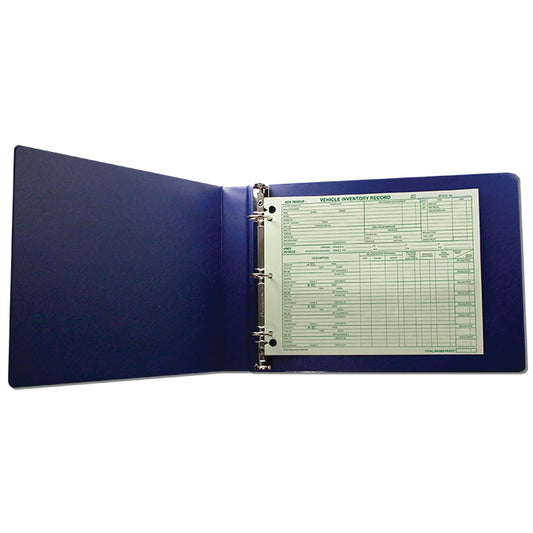 Vehicle Inventory Record Binder