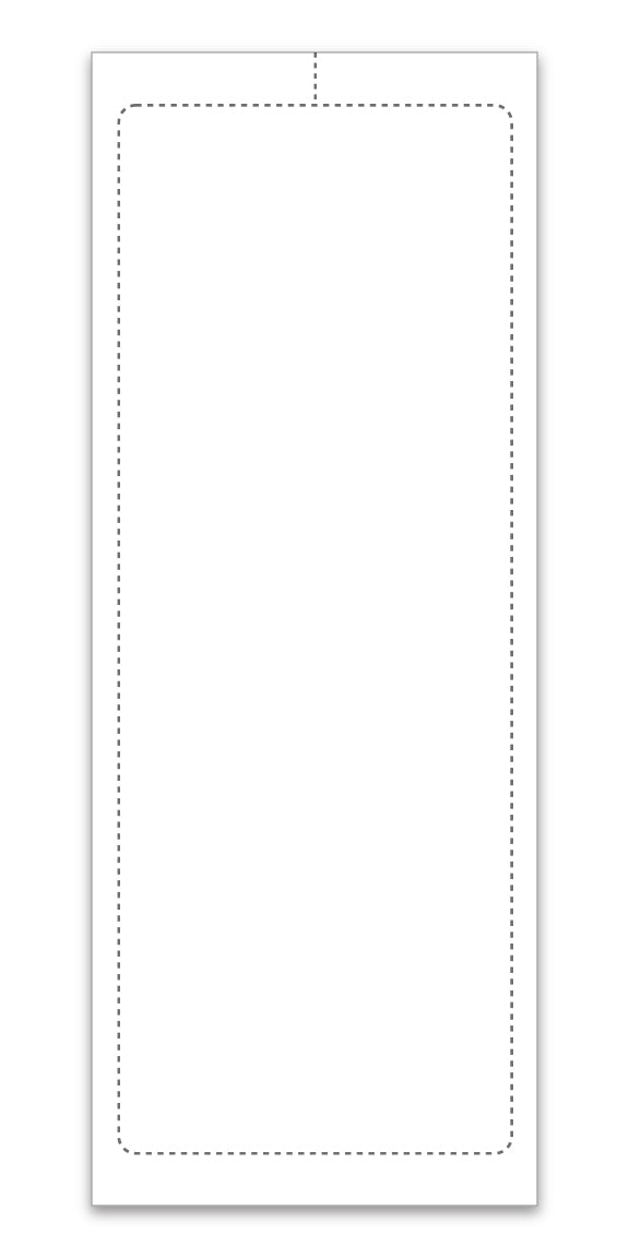 Blank Addenddum Stickers with Permanent Adhesive