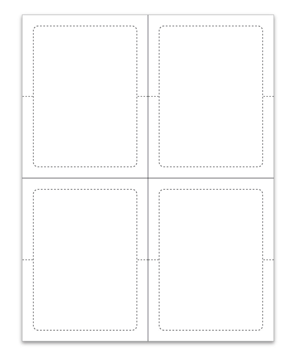 Blank Addenddum Stickers with Permanent Adhesive