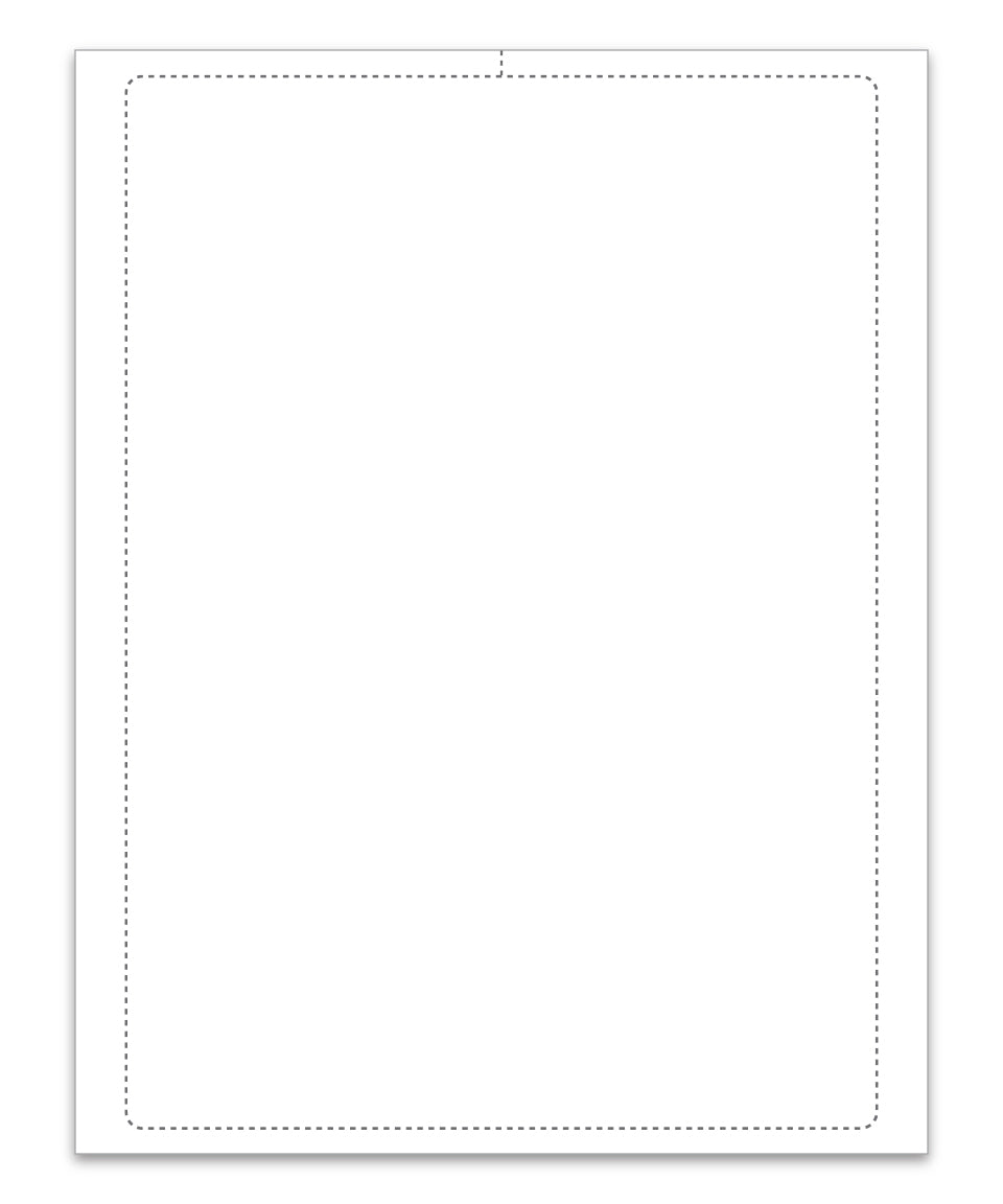 Blank Addenddum Stickers with Permanent Adhesive
