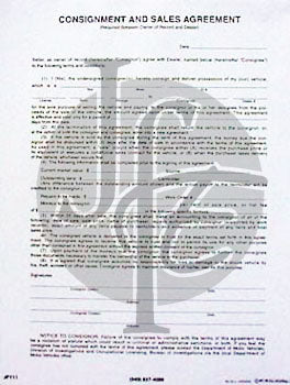 Consignment and Sales Agreement