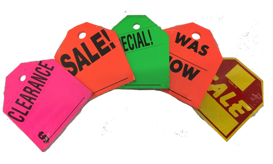 Neon Sale Tags