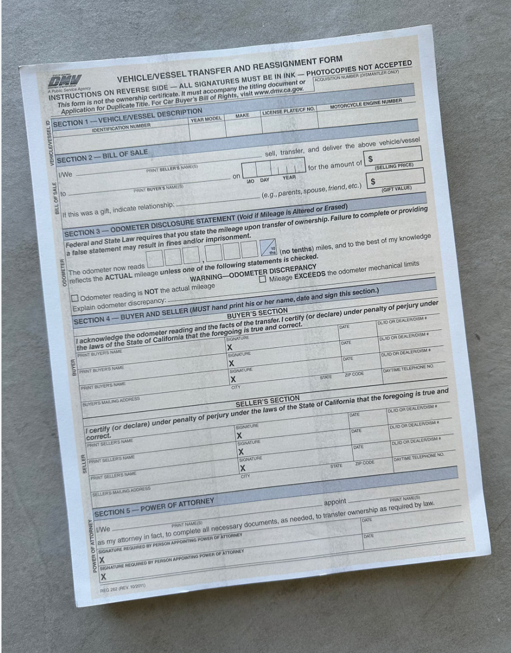 Why Form 262 Isn’t Available Online: A Guide for California Dealers and Buyers