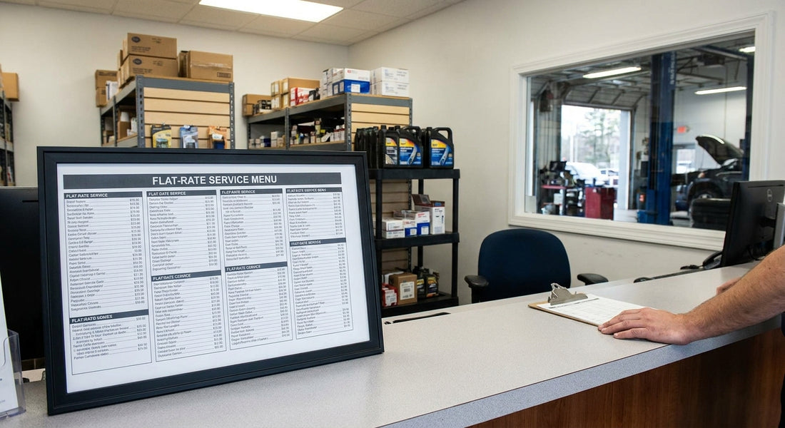 Post a Flat-Rate Service Menu to Beat Service Pricing Distrust