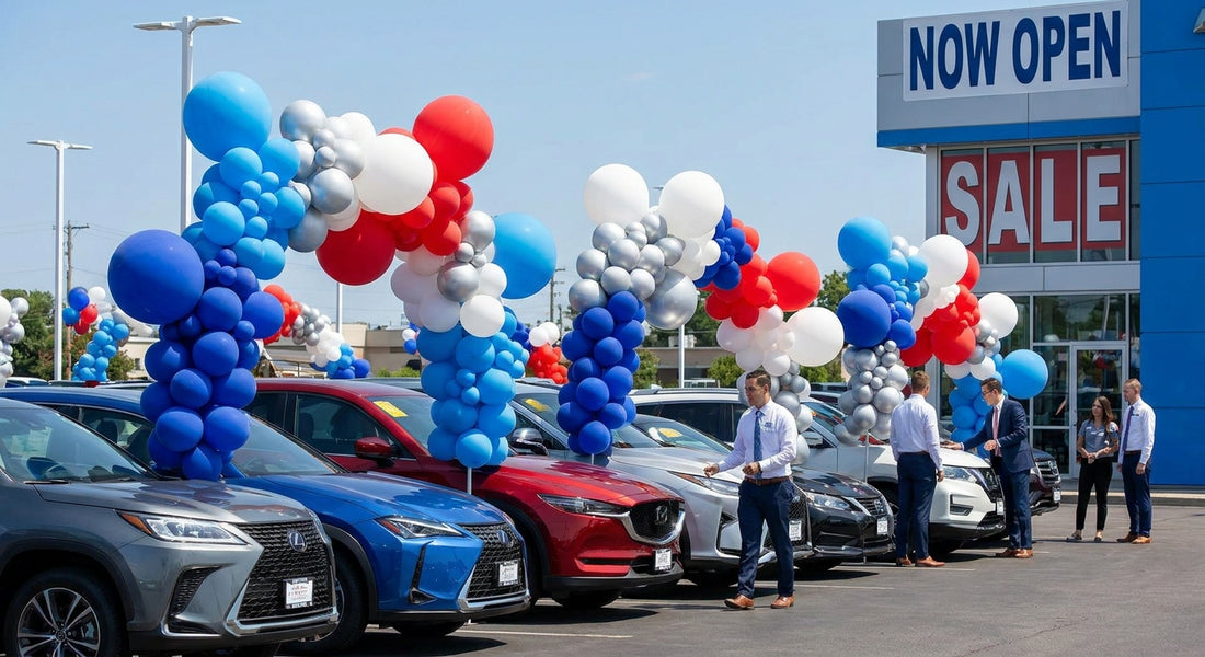 Skip the Helium Tank: Air-Filled Balloon Displays That Last on Your Lot