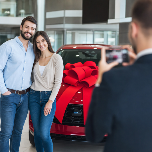 Why a Big Red Delivery Bow Wins Better Delivery Photos & Referrals