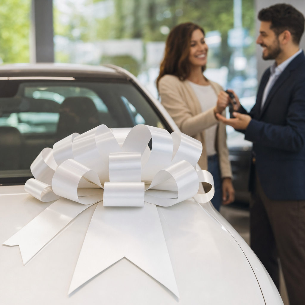 Turn Every Delivery Into a 5-Star Review With a White Car Bow