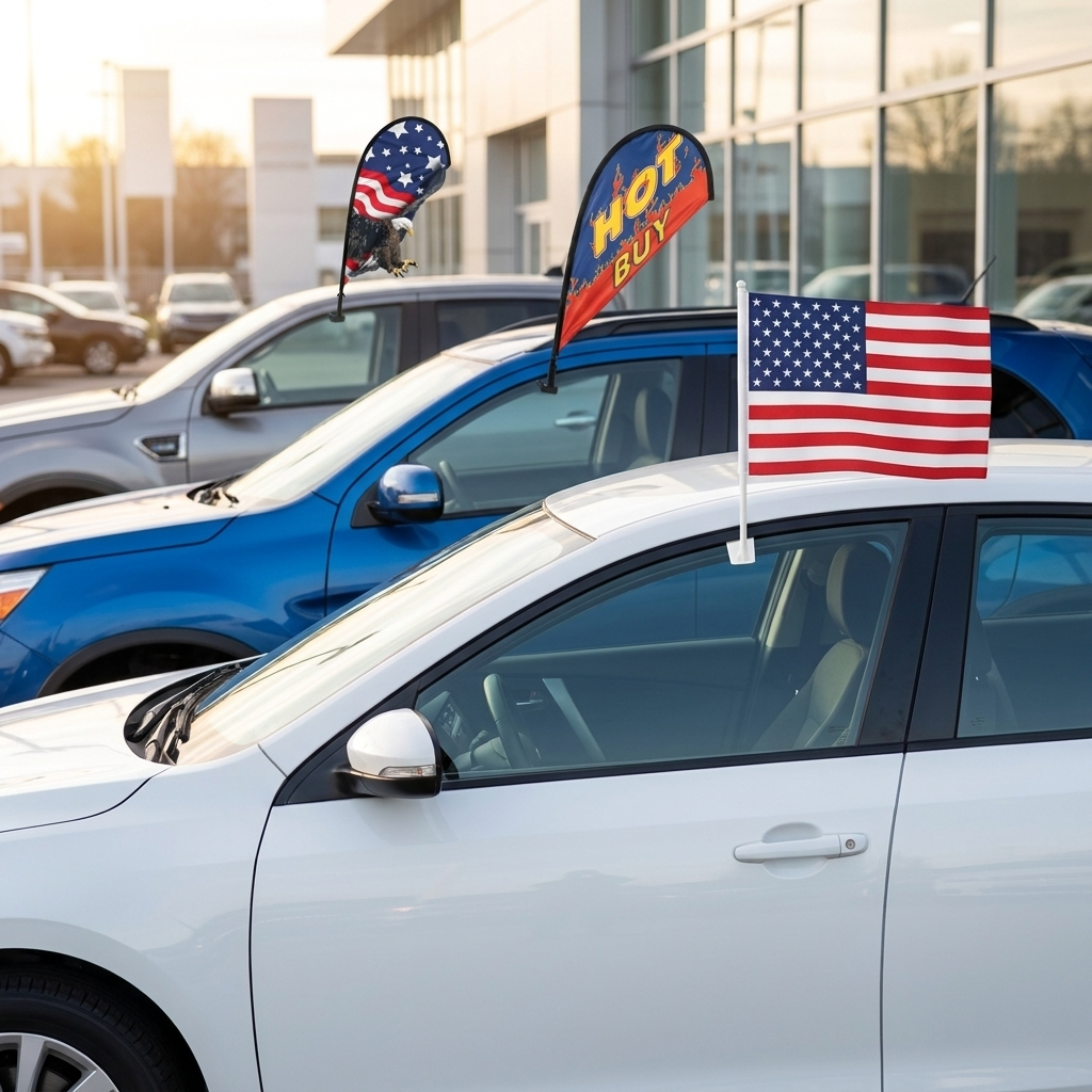 Car Window Flags