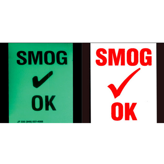 Smog Check Decals