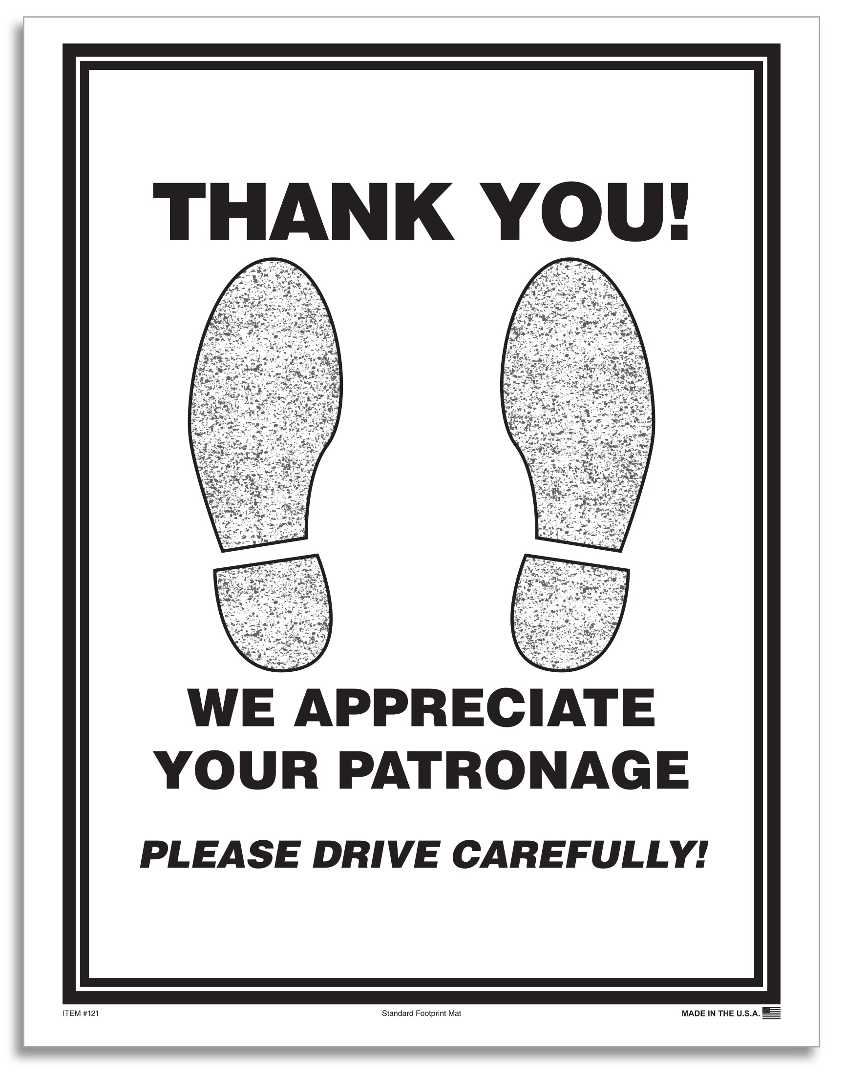 Paper Floor Mat Box of 1000 Dealer Depot USA