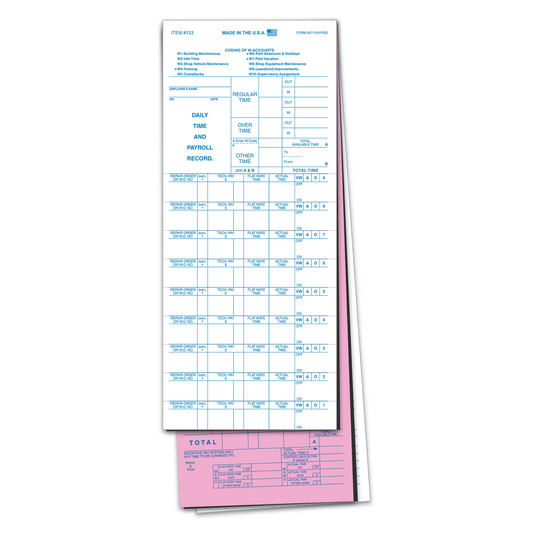 Job Time Ticket - JT-VW-PSG-250 - Peel & Stick