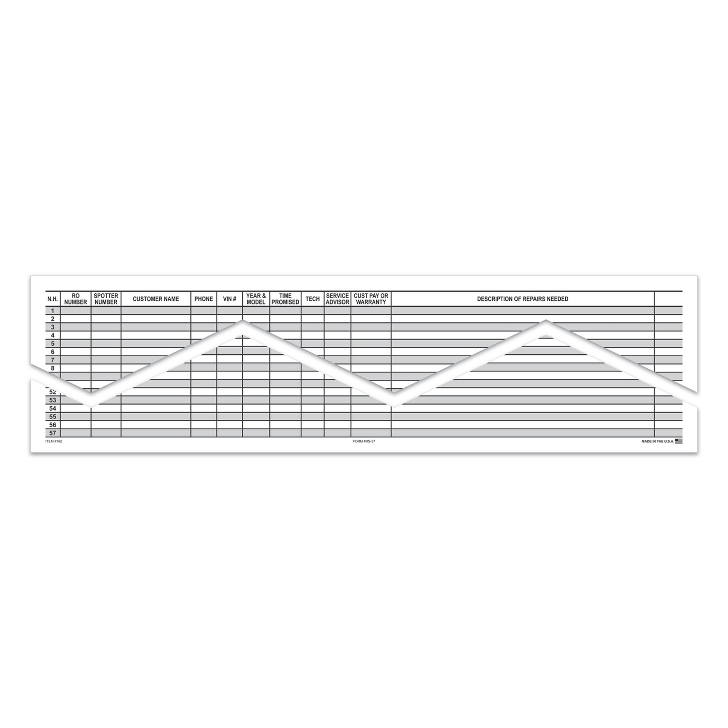 Route Sheet - RS-57 - 57 Line, 17" x 22"