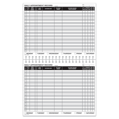 Daily Appointment Record Book - RL-98183-B - 50 Pages