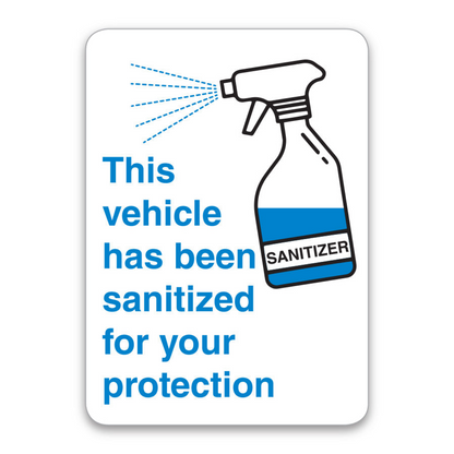 Sanitized Stock Labels - 2-5/8" x 1-3/4" Light Adhesive Roll
