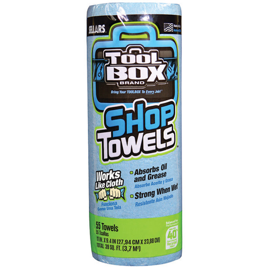 Shop Towels - Disposable - 55 Sheets/Roll - 6 Rolls/Case