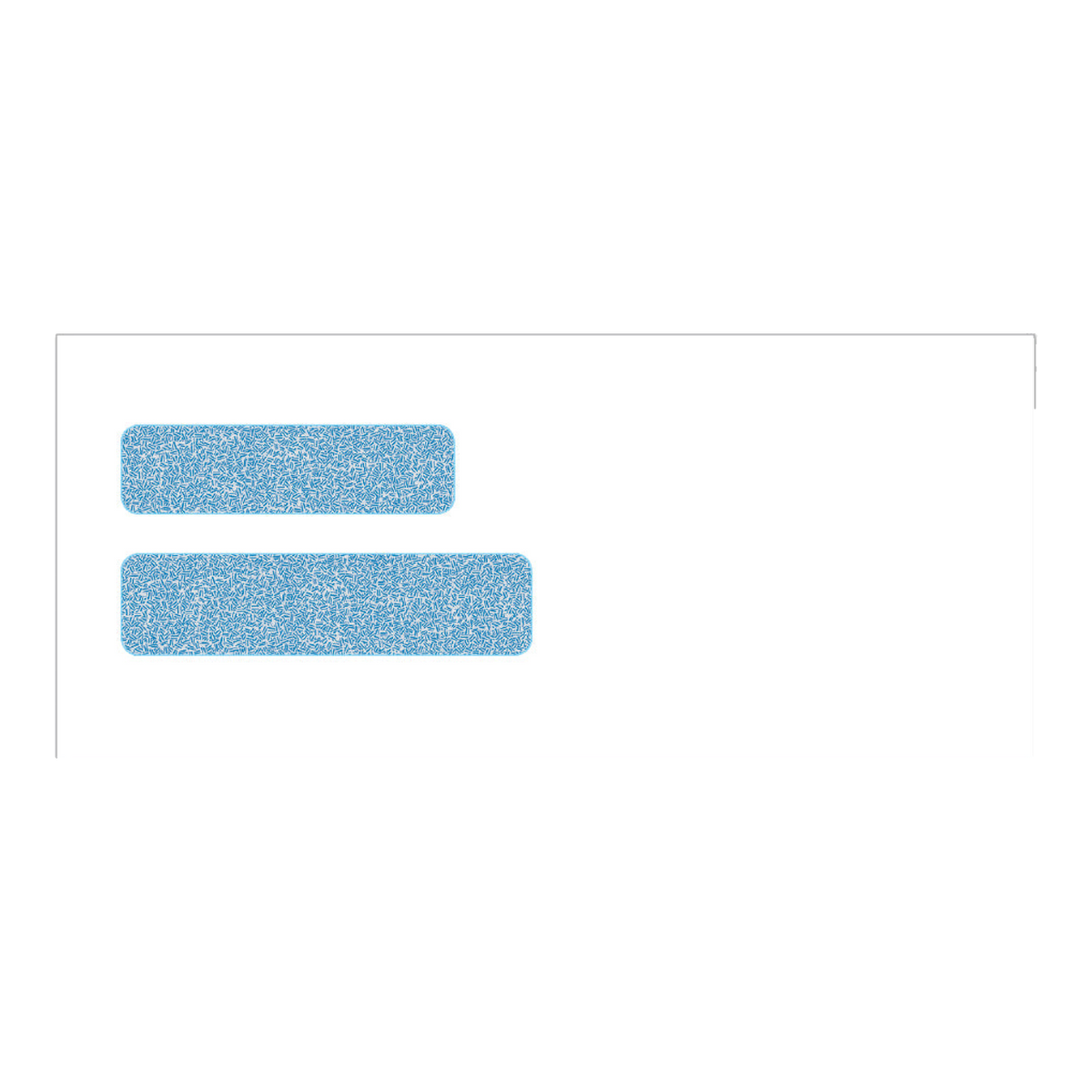 White wove double-window envelope