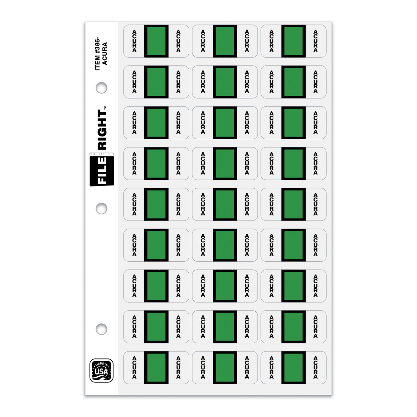 File Right Auto-Makes Labels