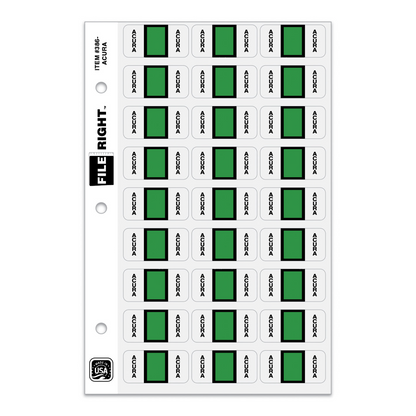 File Right Auto-Makes Labels - 270 Labels Per Set for Dealers