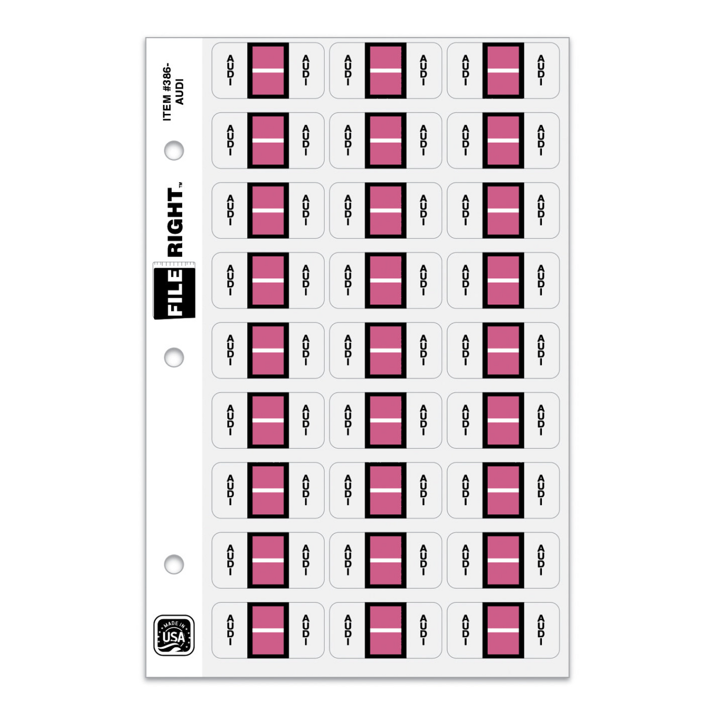 File Right Auto-Makes Labels