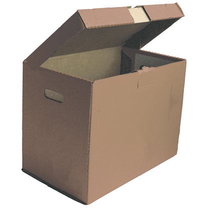 Caja de almacenamiento para carpetas con código de colores