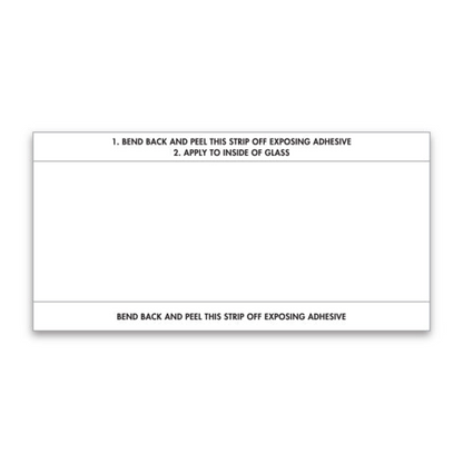 Stock Number Mini Signs - 6" x 3" Windshield Signs, 250/Box