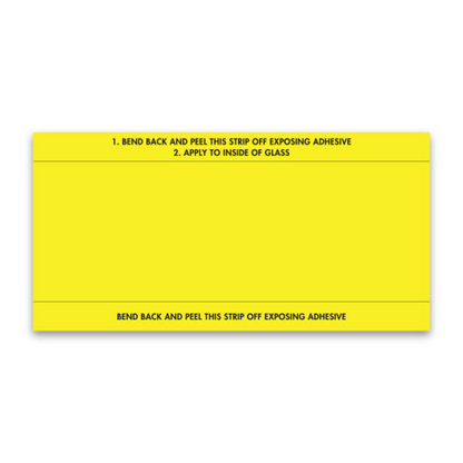 Stock Number Mini Signs - 6" x 3" Windshield Signs, 250/Box