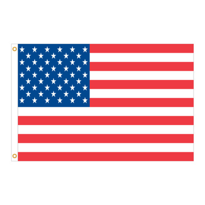 Bandera de Estados Unidos - Nailon con estrellas bordadas y rayas cosidas - 6' X 4'