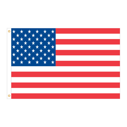 American Flag 8' x 5' - Nylon Embroidered Stars Dealership Display