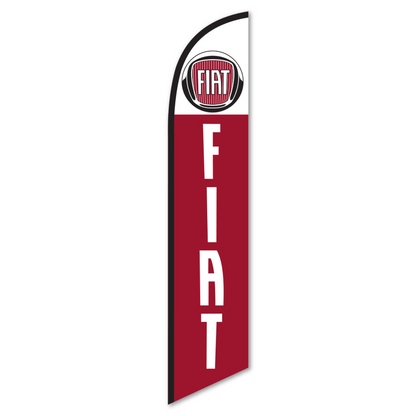 Fiat Swooper Flag - 12ft Feather Banner for Dealerships
