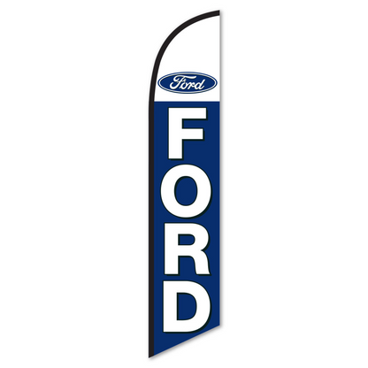 Ford Swooper Flag - 12ft Feather Banner for Dealerships