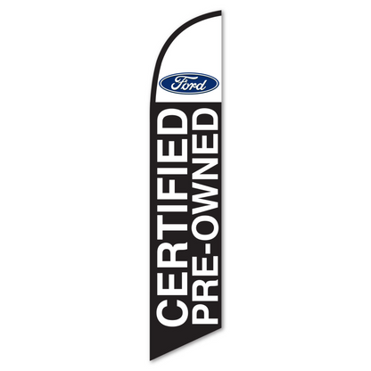Ford Certified Swooper Flag - 12ft CPO Feather Banner
