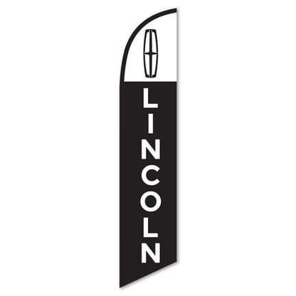 Lincoln Swooper Flag - 12ft Feather Banner for Dealerships