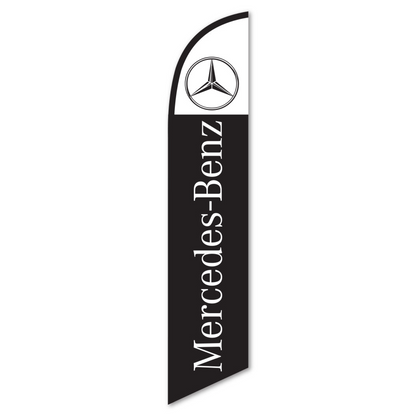 Bandera "Swooper" - MERCEDES (NEGRO)