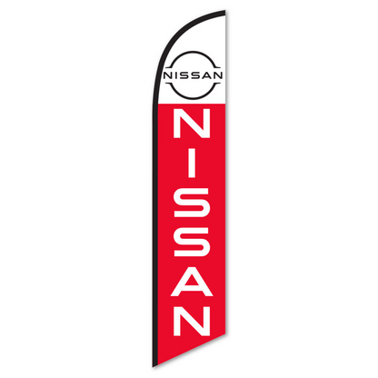 Nissan Swooper Flag - 12ft Feather Banner for Dealerships