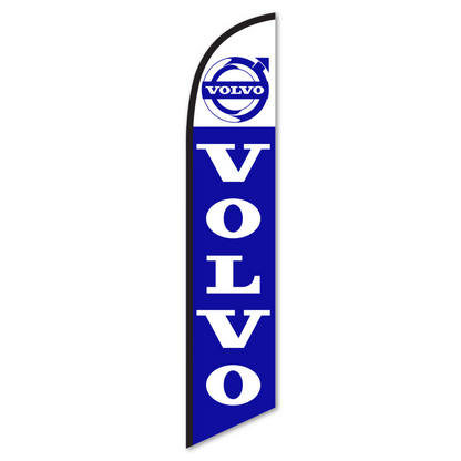 Volvo Swooper Flag - 12ft Feather Banner for Dealerships