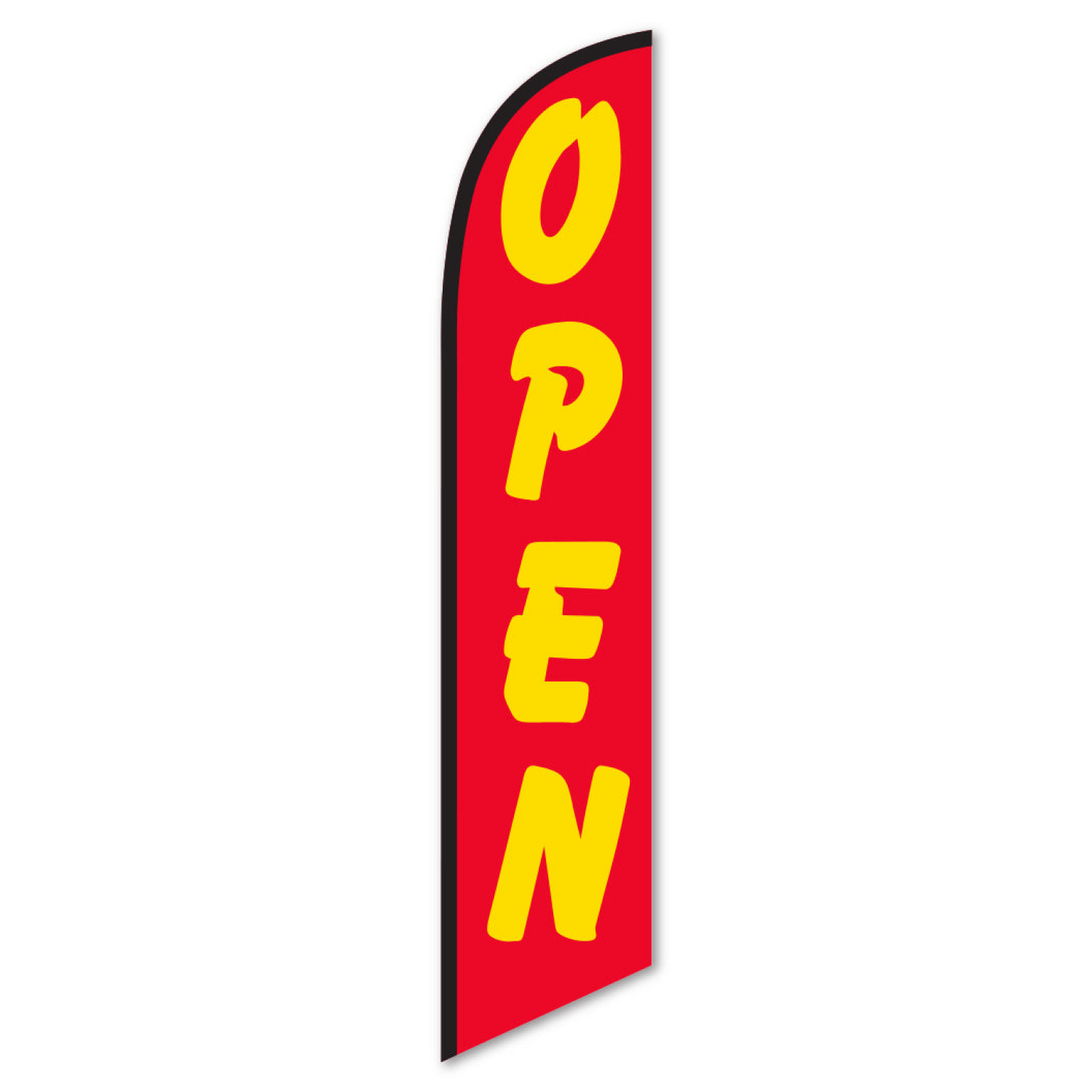 Swooper Banner - Open (Red/Yellow)