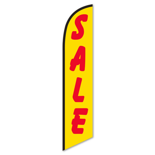 Swooper Banner - SALE (RED LETTER/YELLOW BACKGROUND)